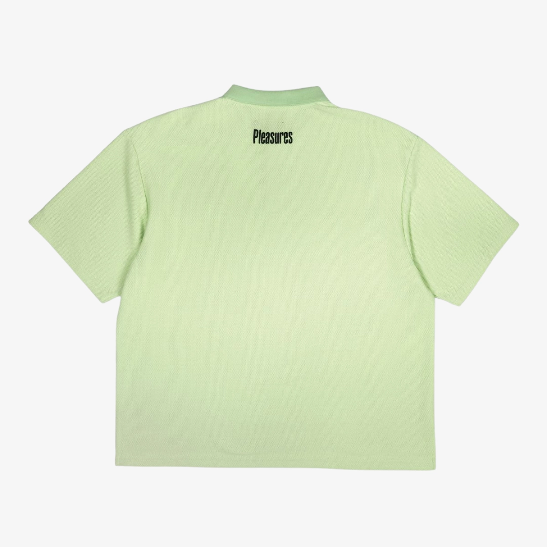 mens pleasures revival boxy polo (mint)