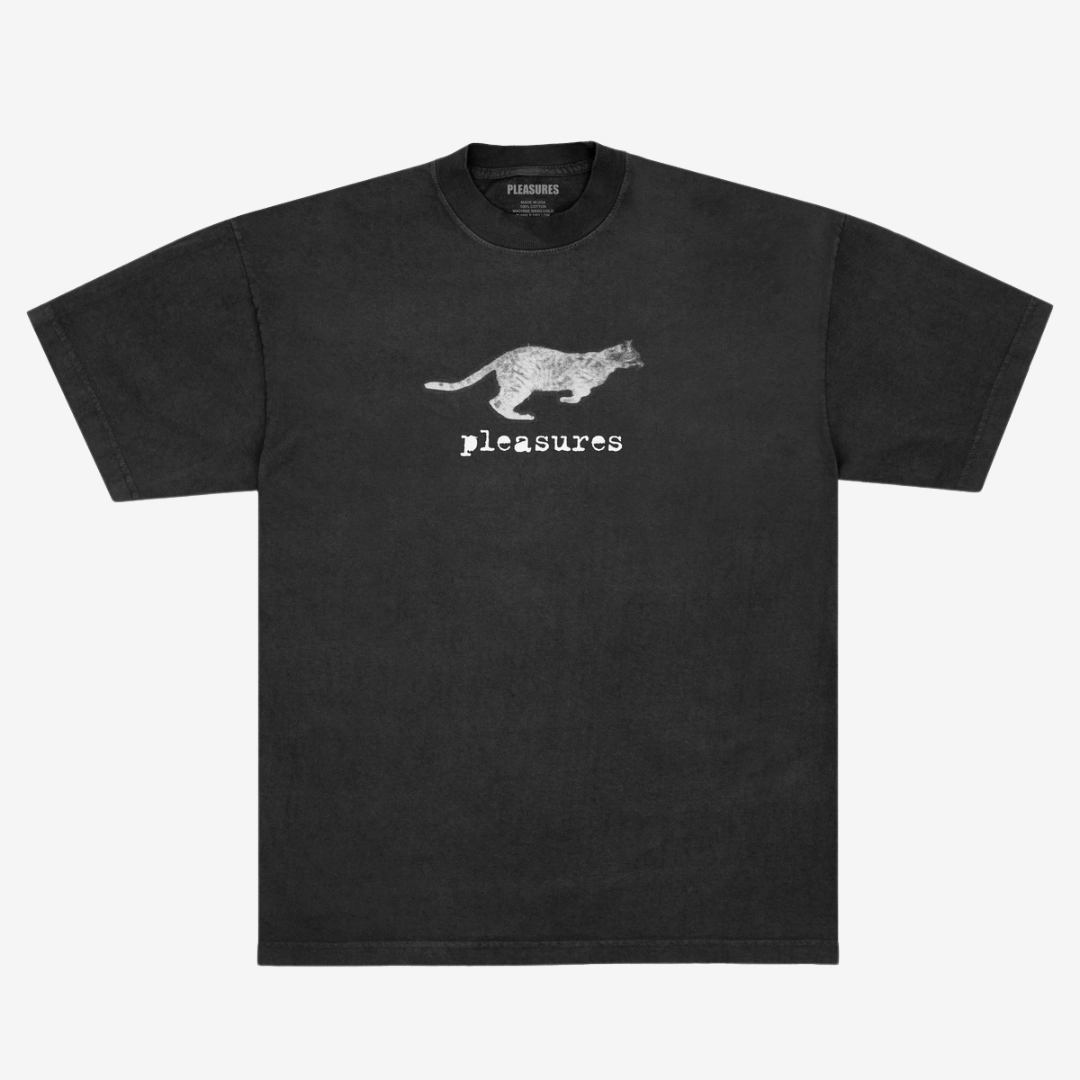 mens pleasures sprint s/s tee (black)