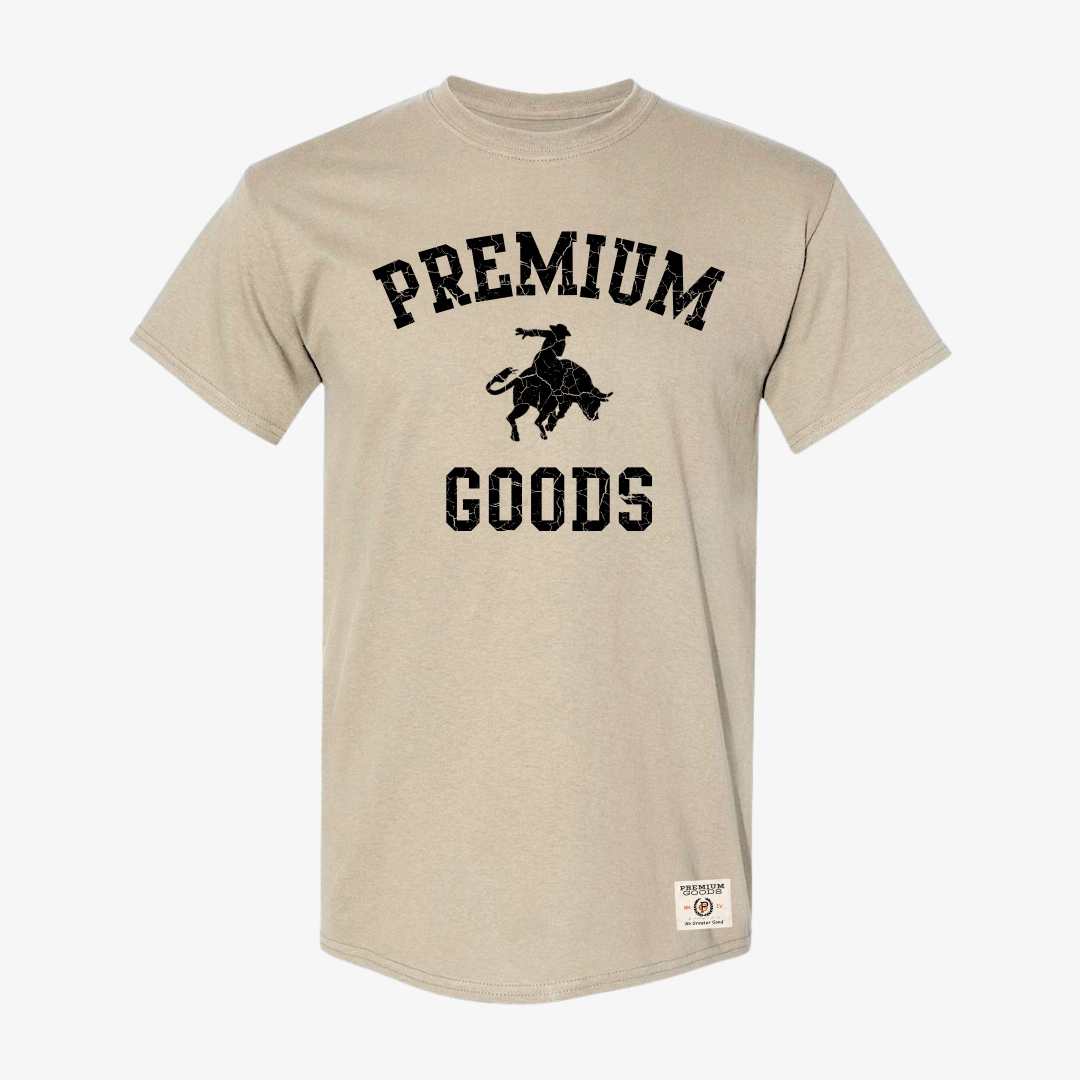 mens premiumgoods. tee rodeo (limestone)