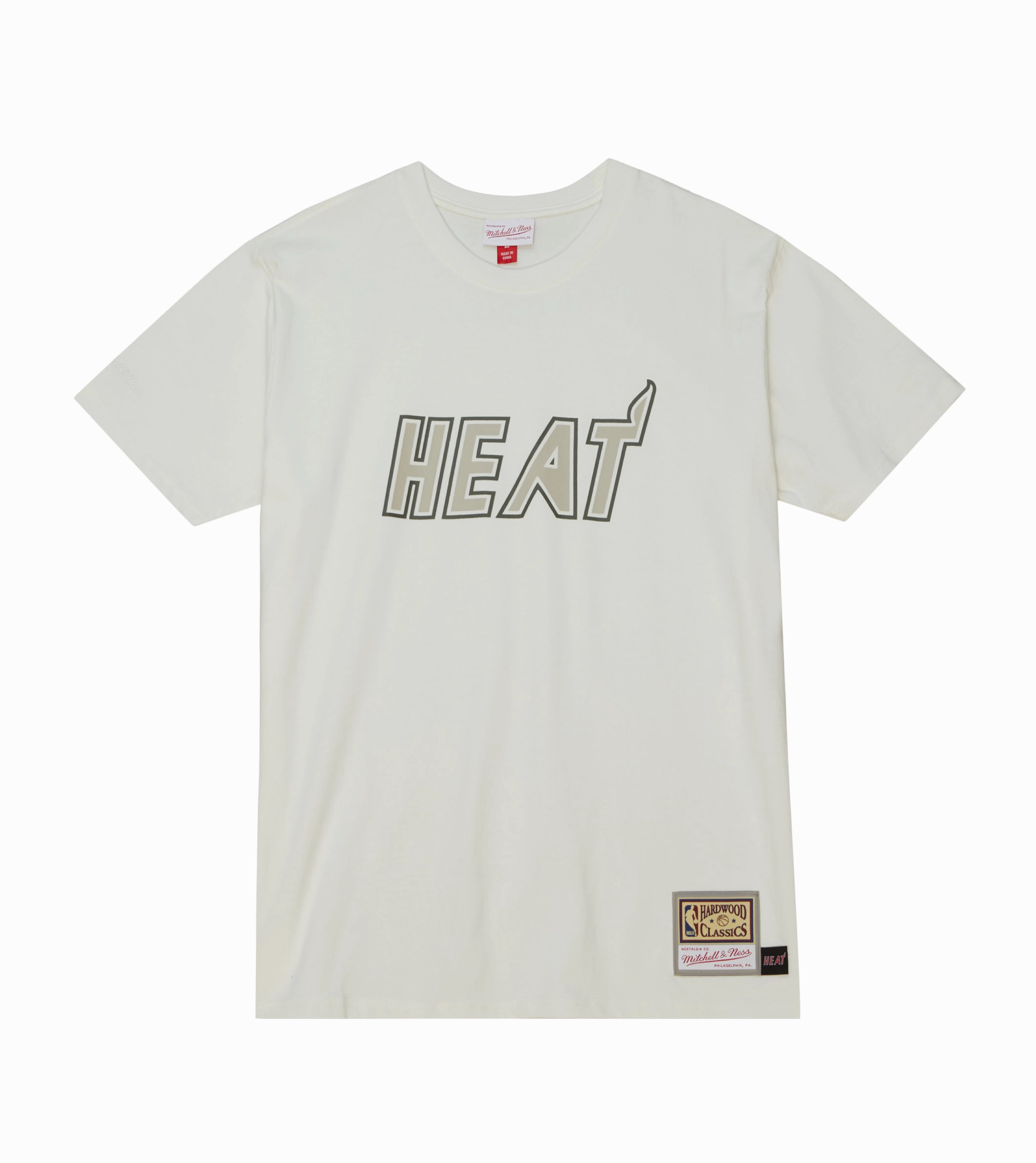 Mitchell & Ness Miami HEAT Cream Tee