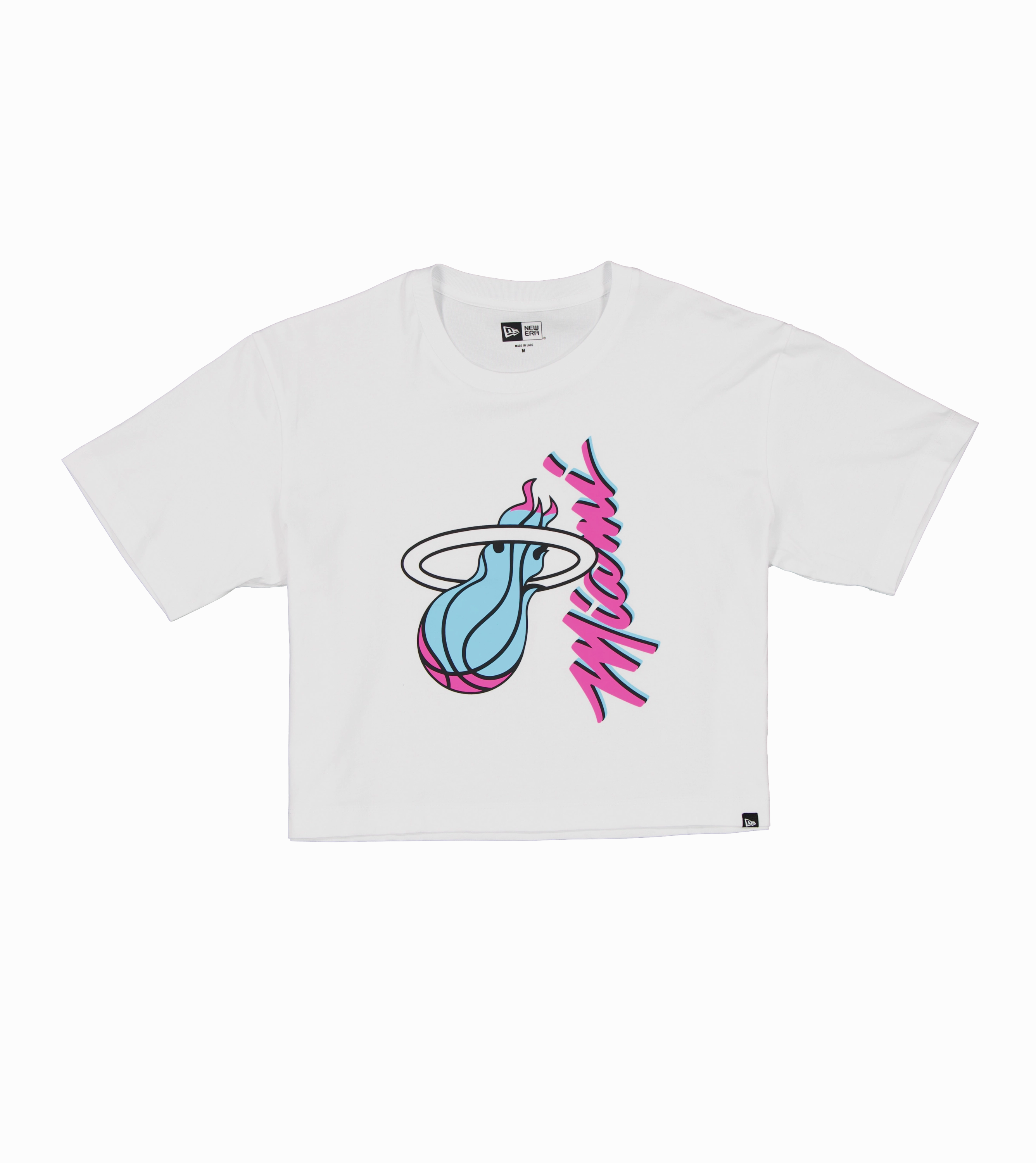 New Era Miami HEAT Original Vice Women's Boxy Cropped tee