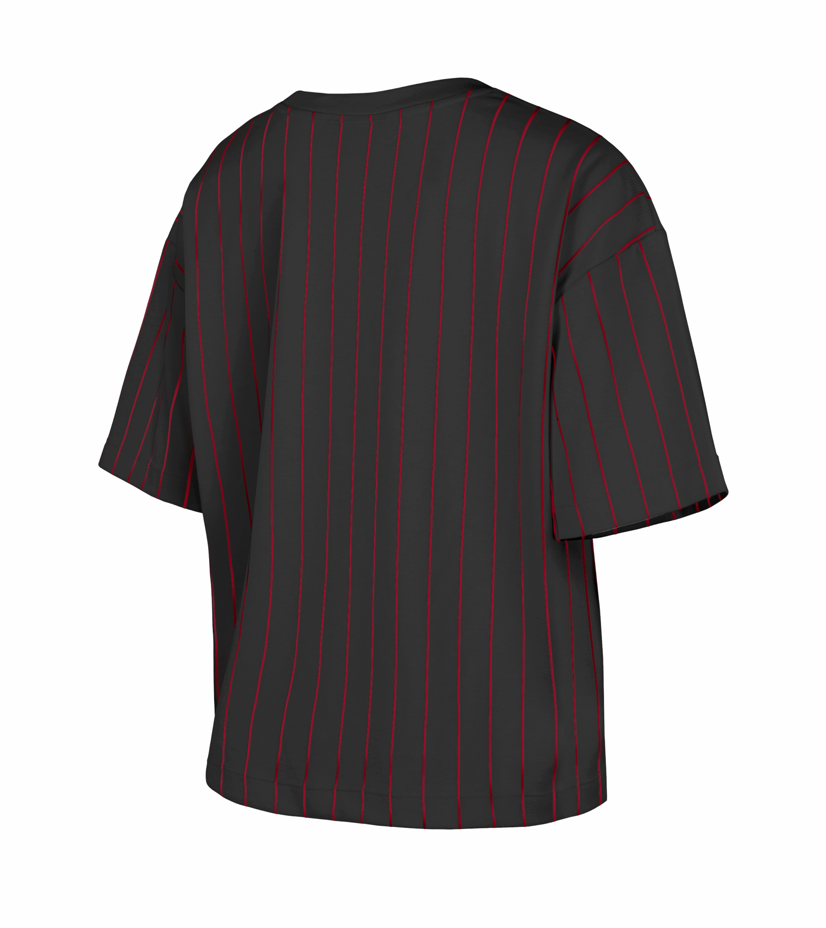 New Era Miami HEAT Striped Women's Boxy Tee