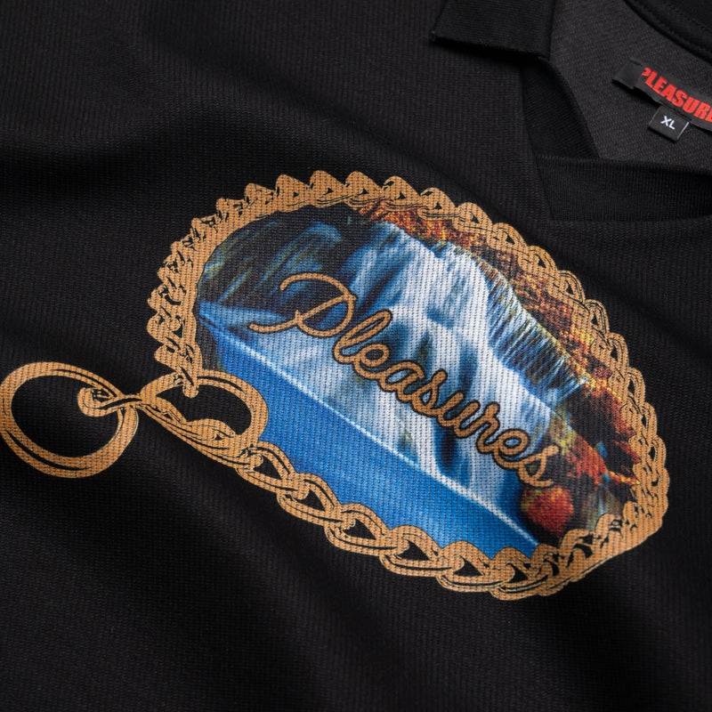 Pleasures Submission Boxy Polo - Black