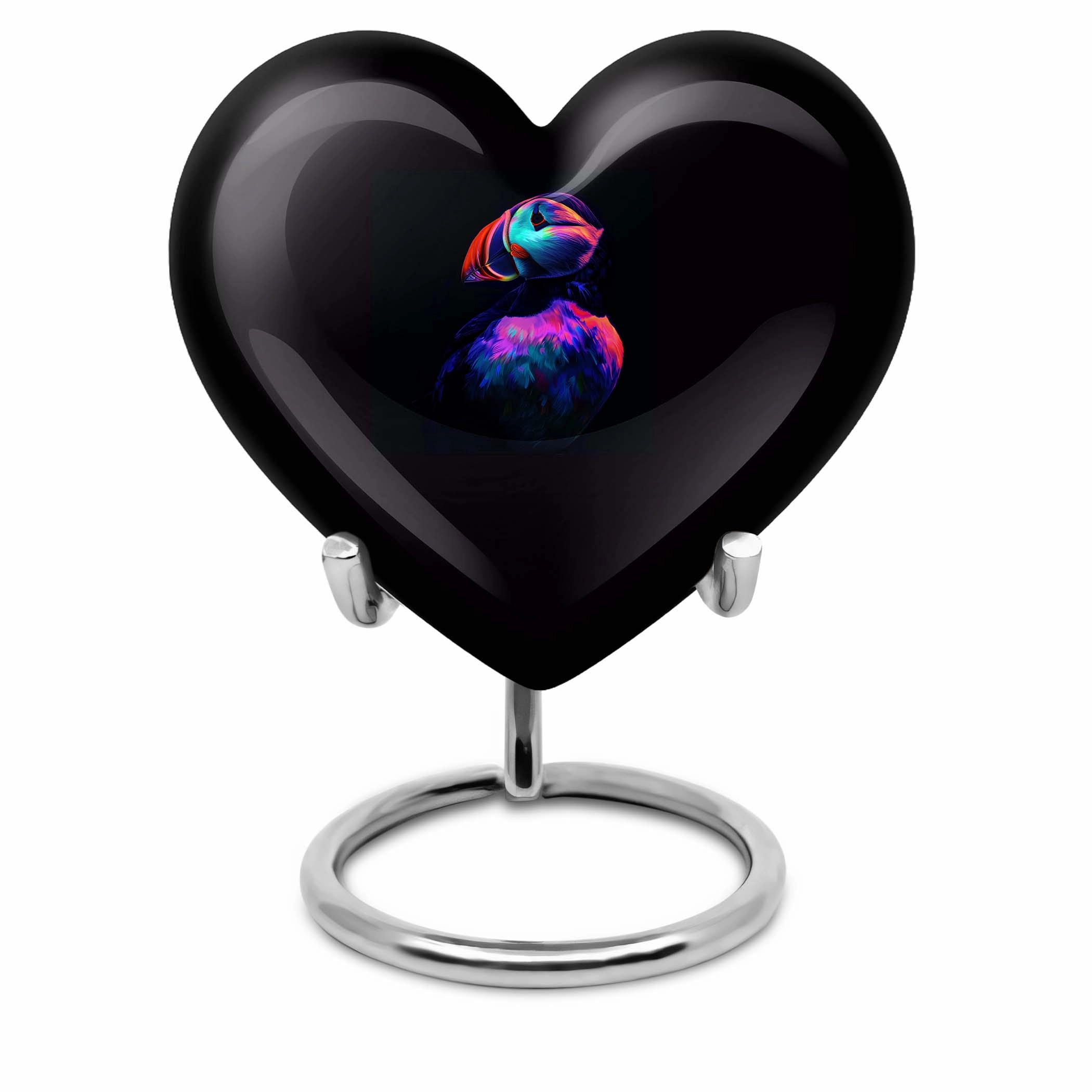 Puffin Bird Memory Vessel - Crafted Mourning Tribute