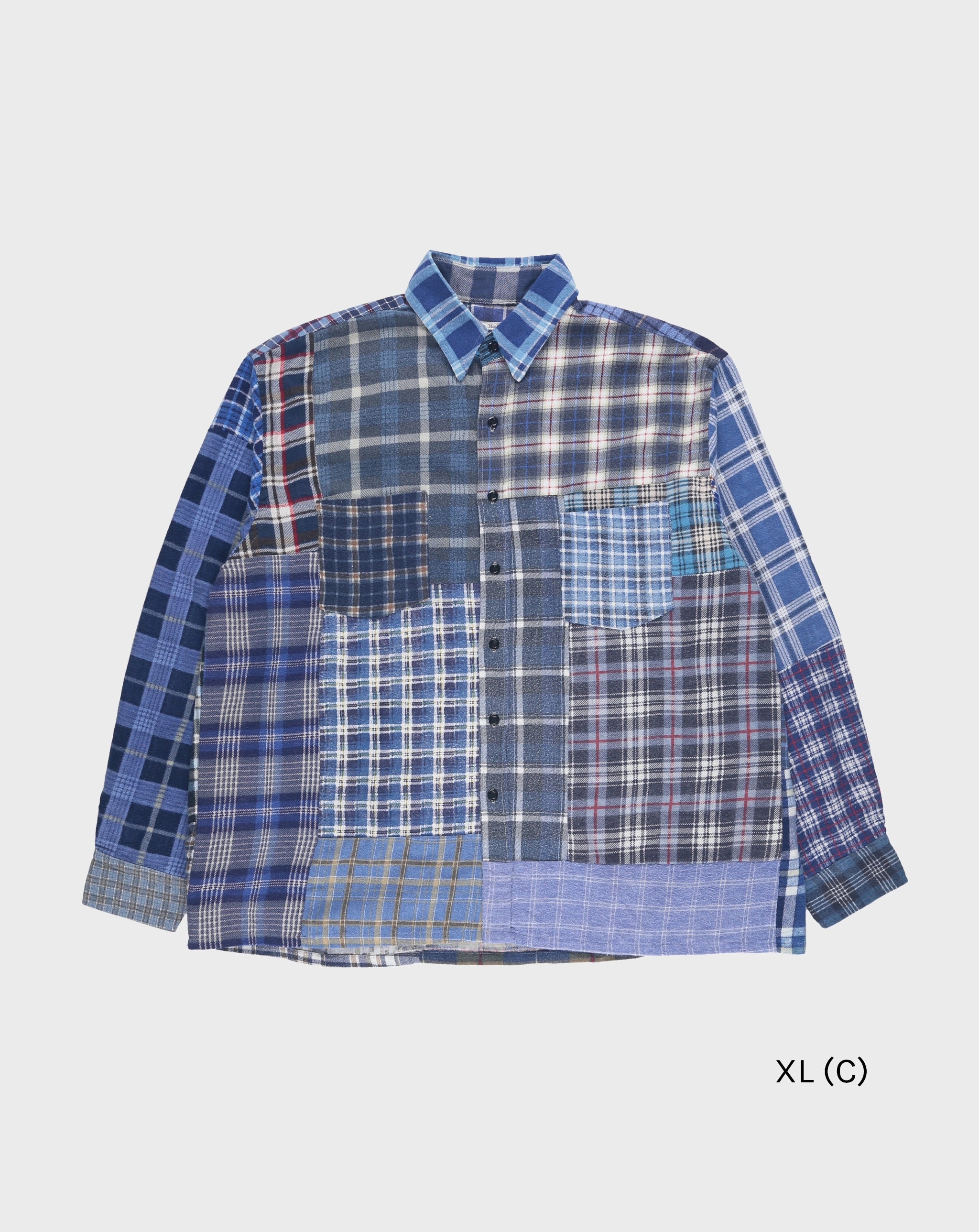 Straight Hem Flannel Shirt