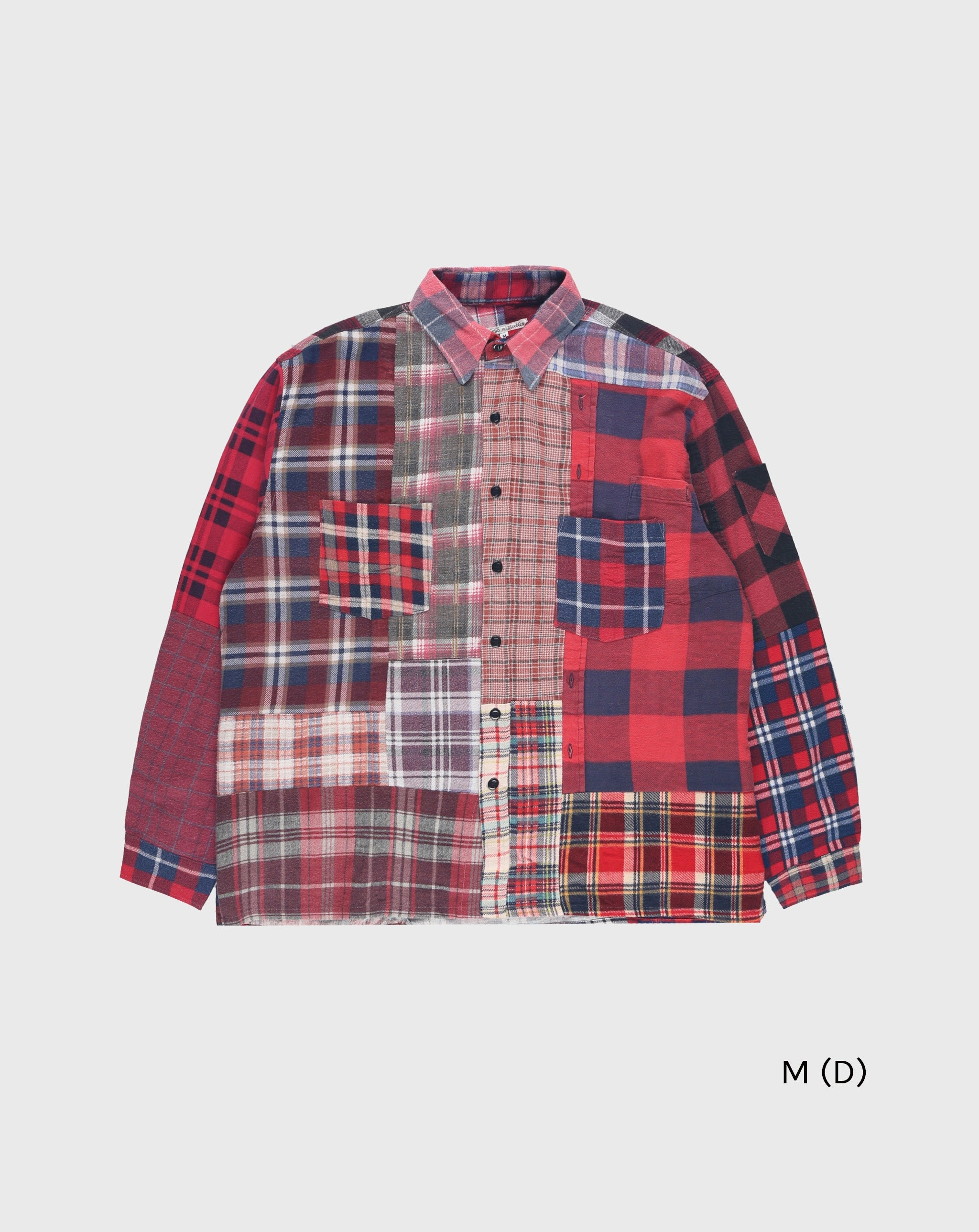 Straight Hem Flannel Shirt