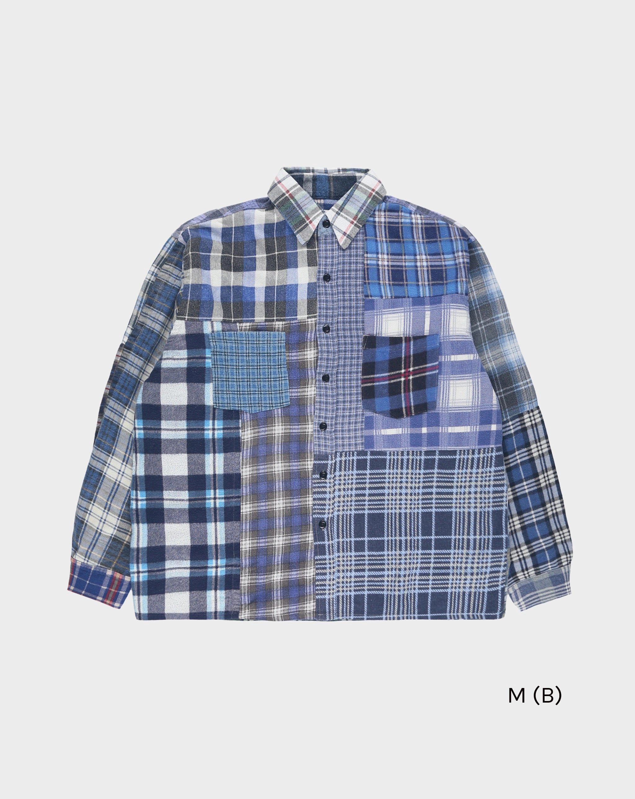 Straight Hem Flannel Shirt