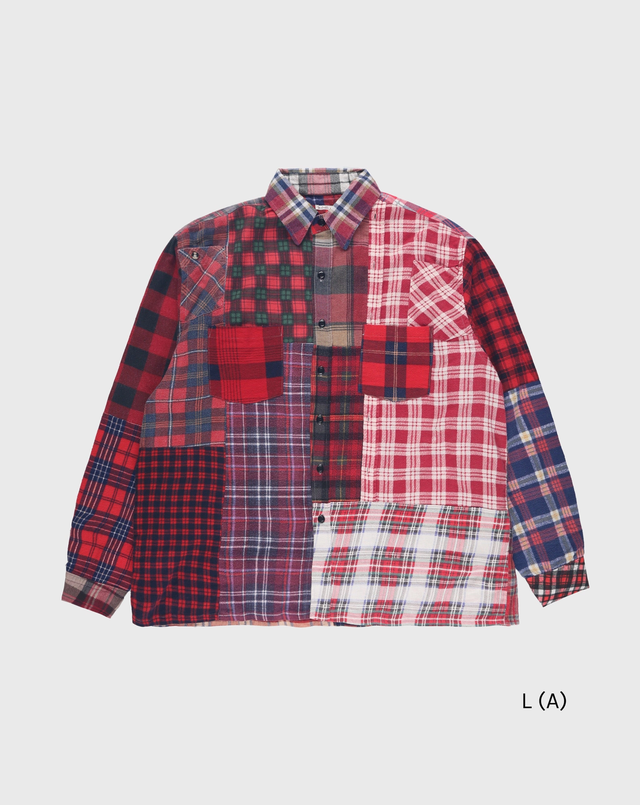 Straight Hem Flannel Shirt