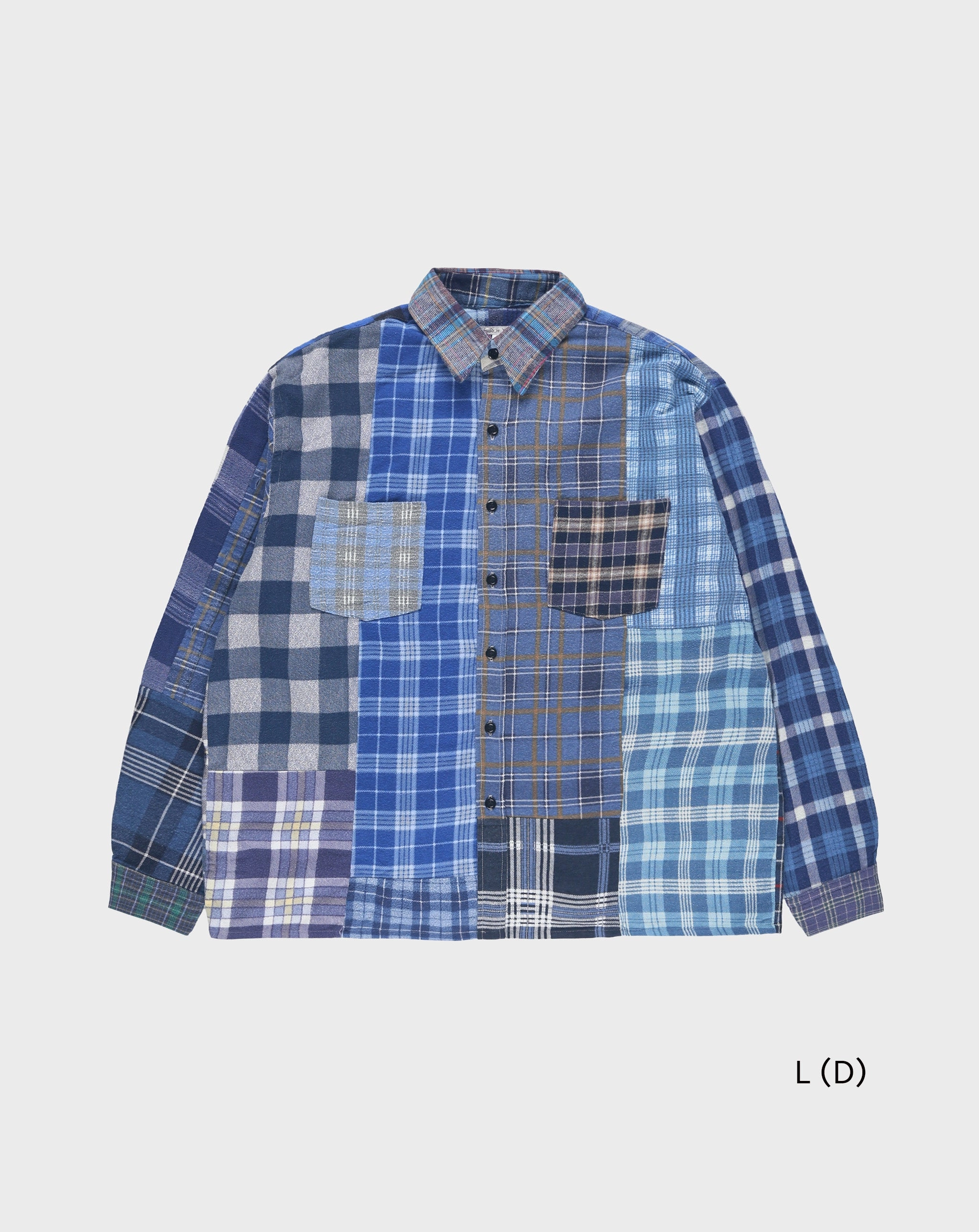 Straight Hem Flannel Shirt
