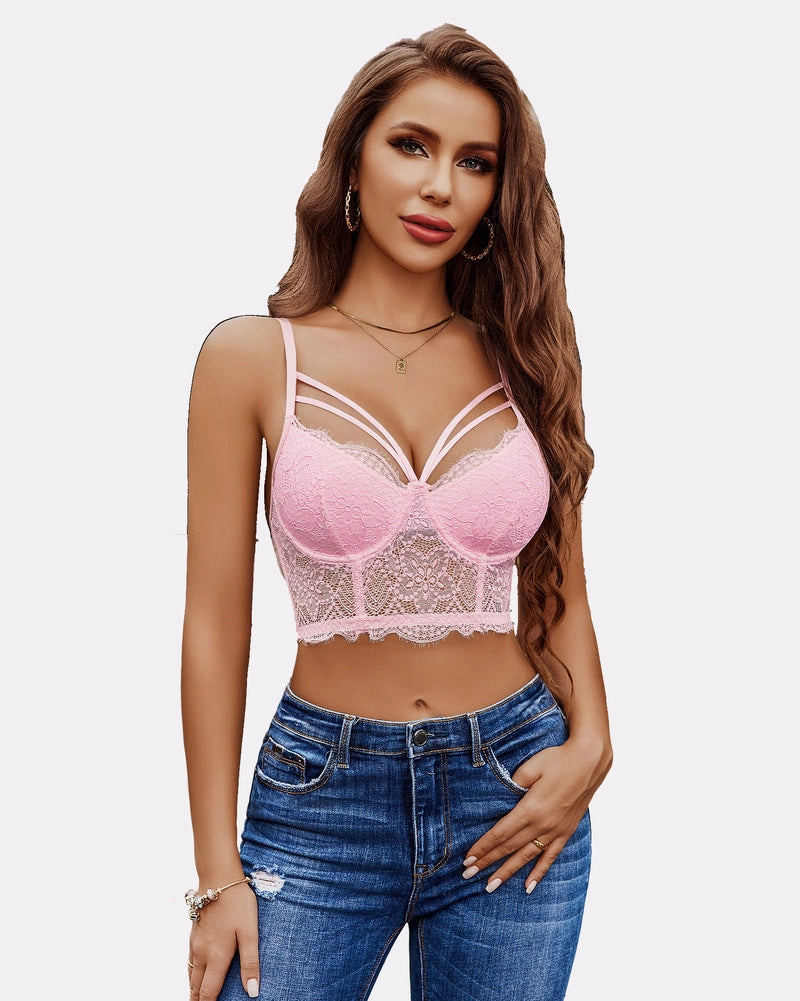 Two Layer Push Up Bustier Bralette