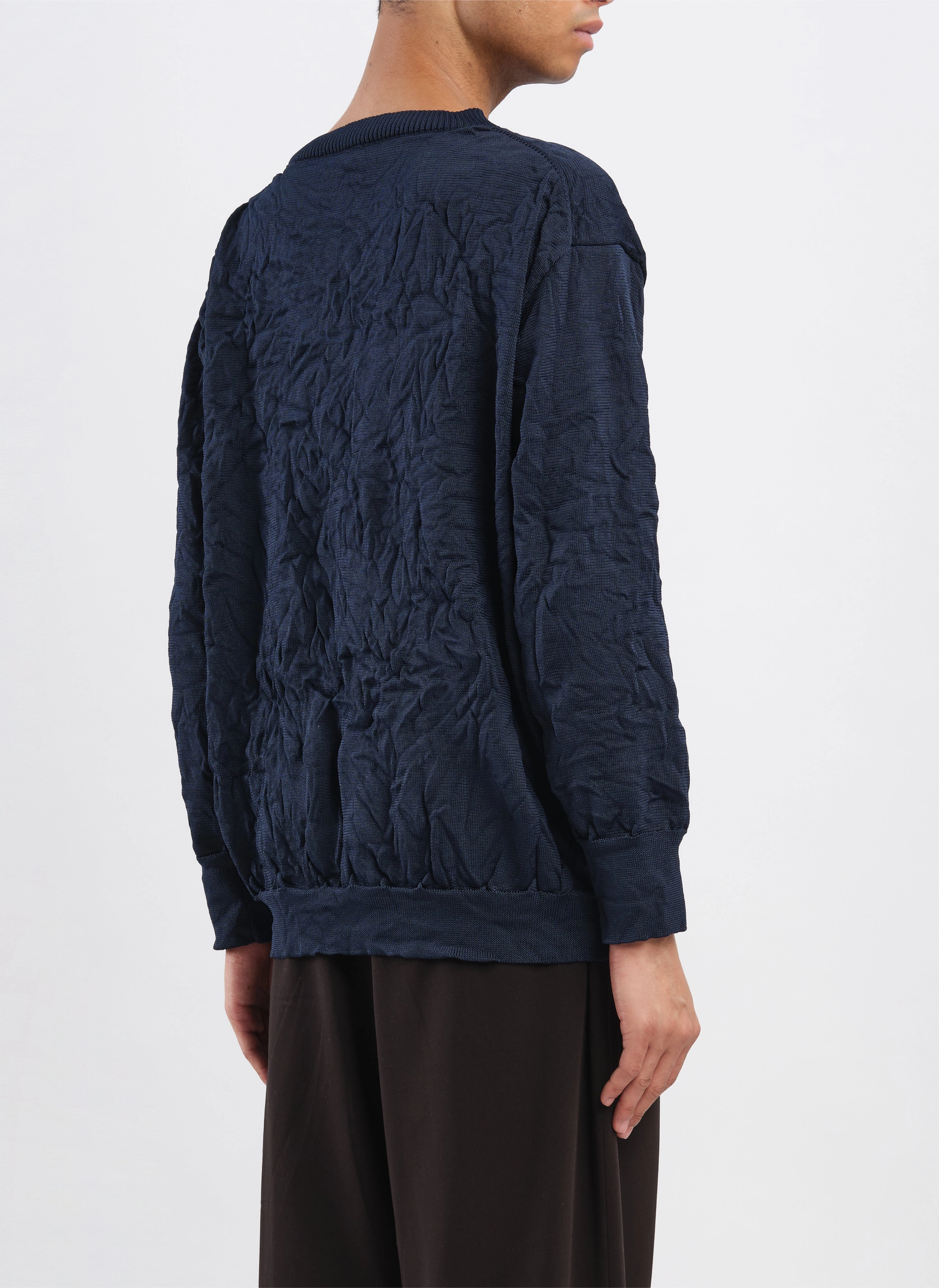 Wrinkle Polyester Dry Knit Pullover